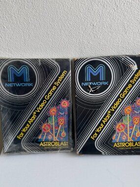 Astrobast Atari Game Set 🎮 Vintage M Network w/ Box + Manual